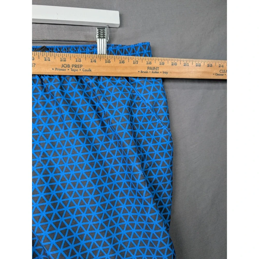 The North Face Mens Blue Geometric Pattern Swim Trunks Shorts Large 7401